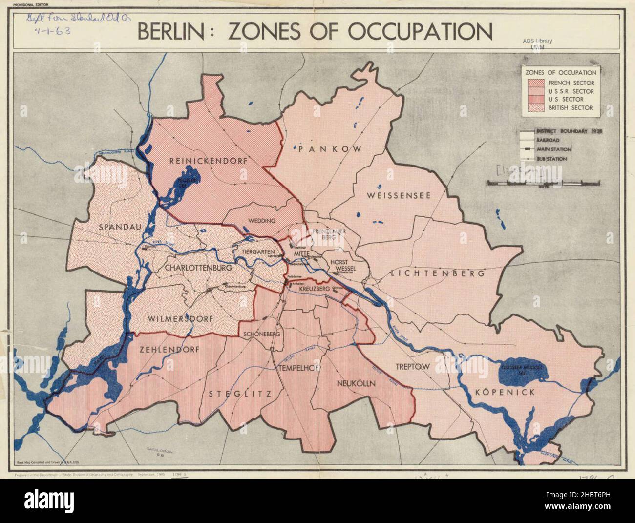 1945 berlin zones of occupation map 2HBT6PH 1945 berlin zones of occupation map 2HBT6PH
