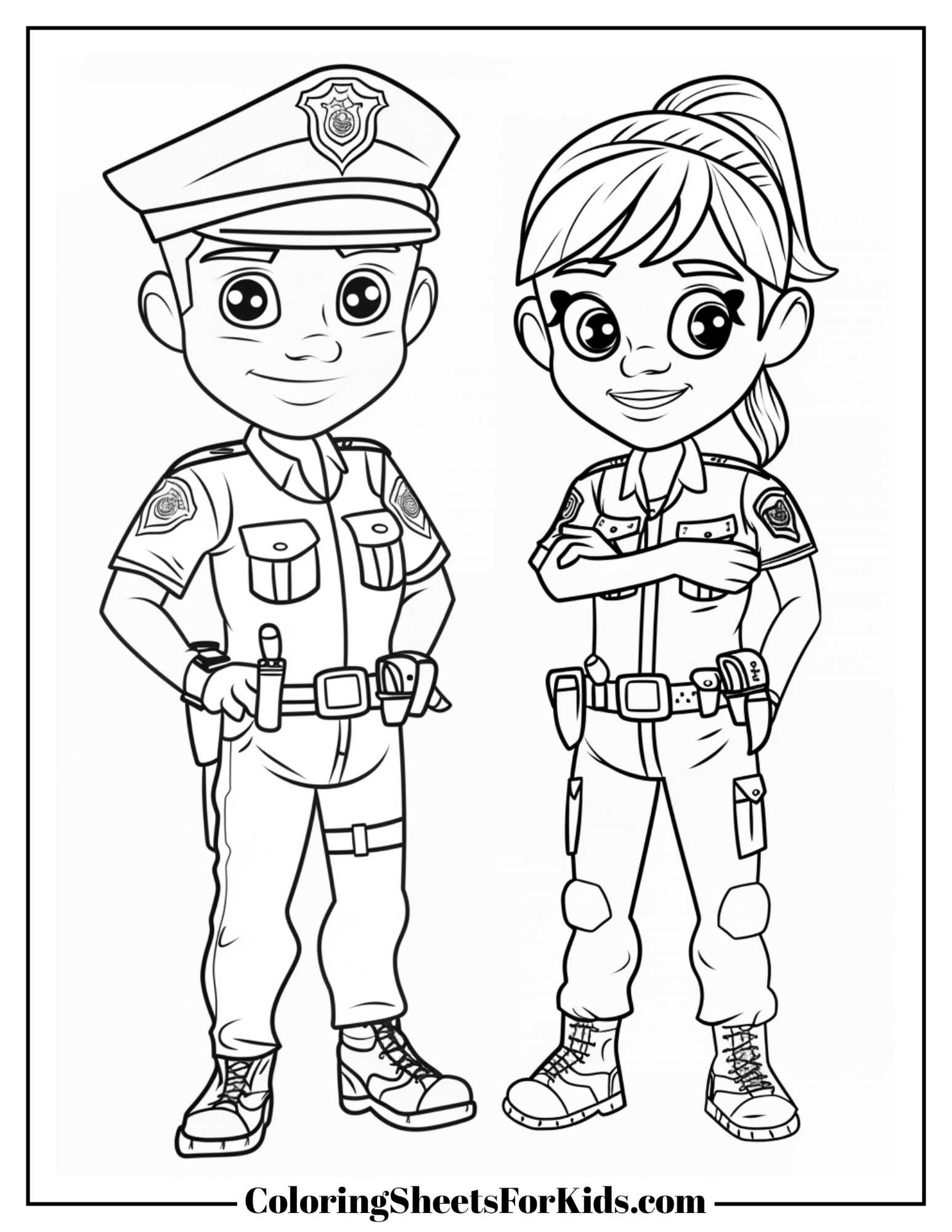 Police-Officer-Coloring-Pages