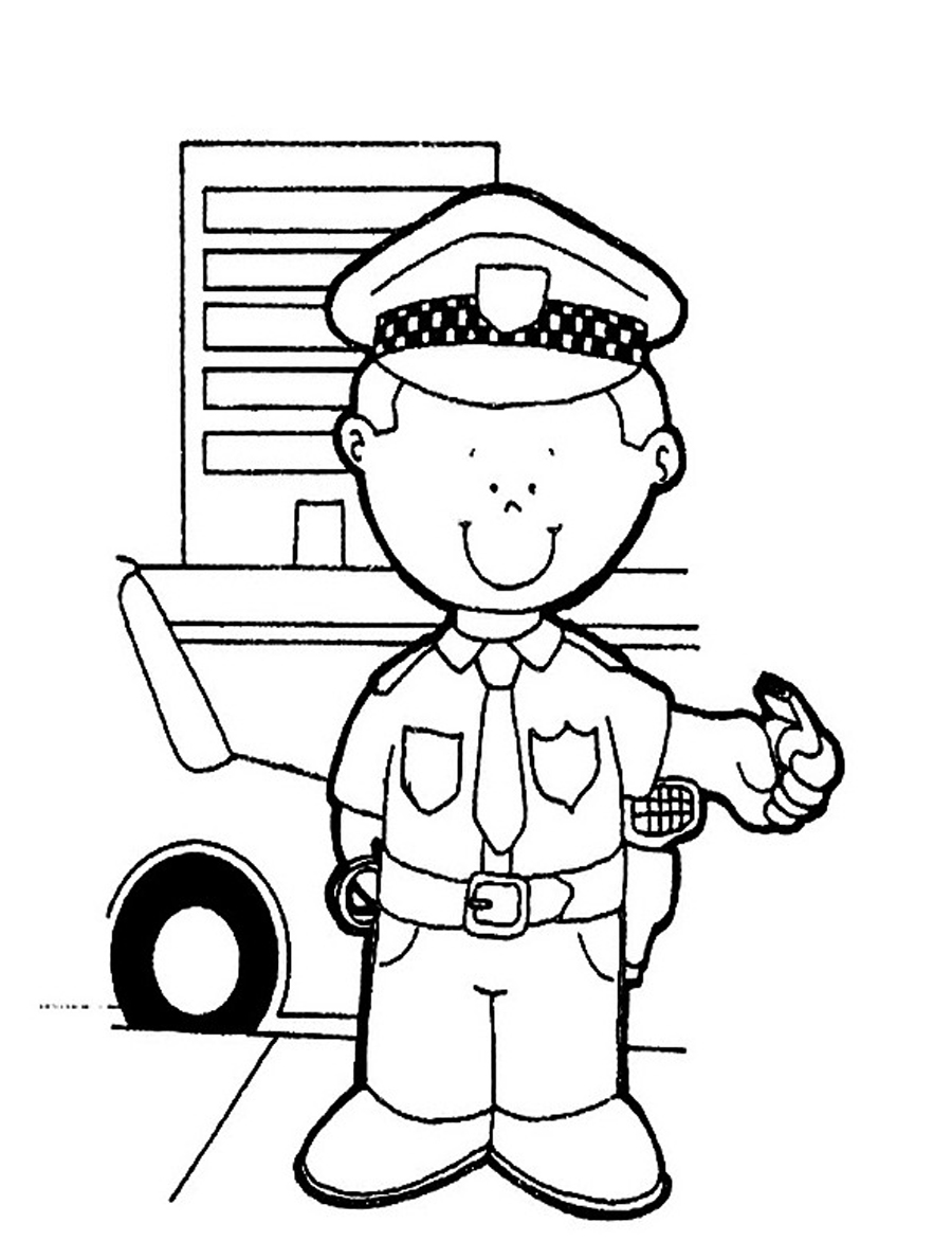 Policeman-Coloring-Sheets