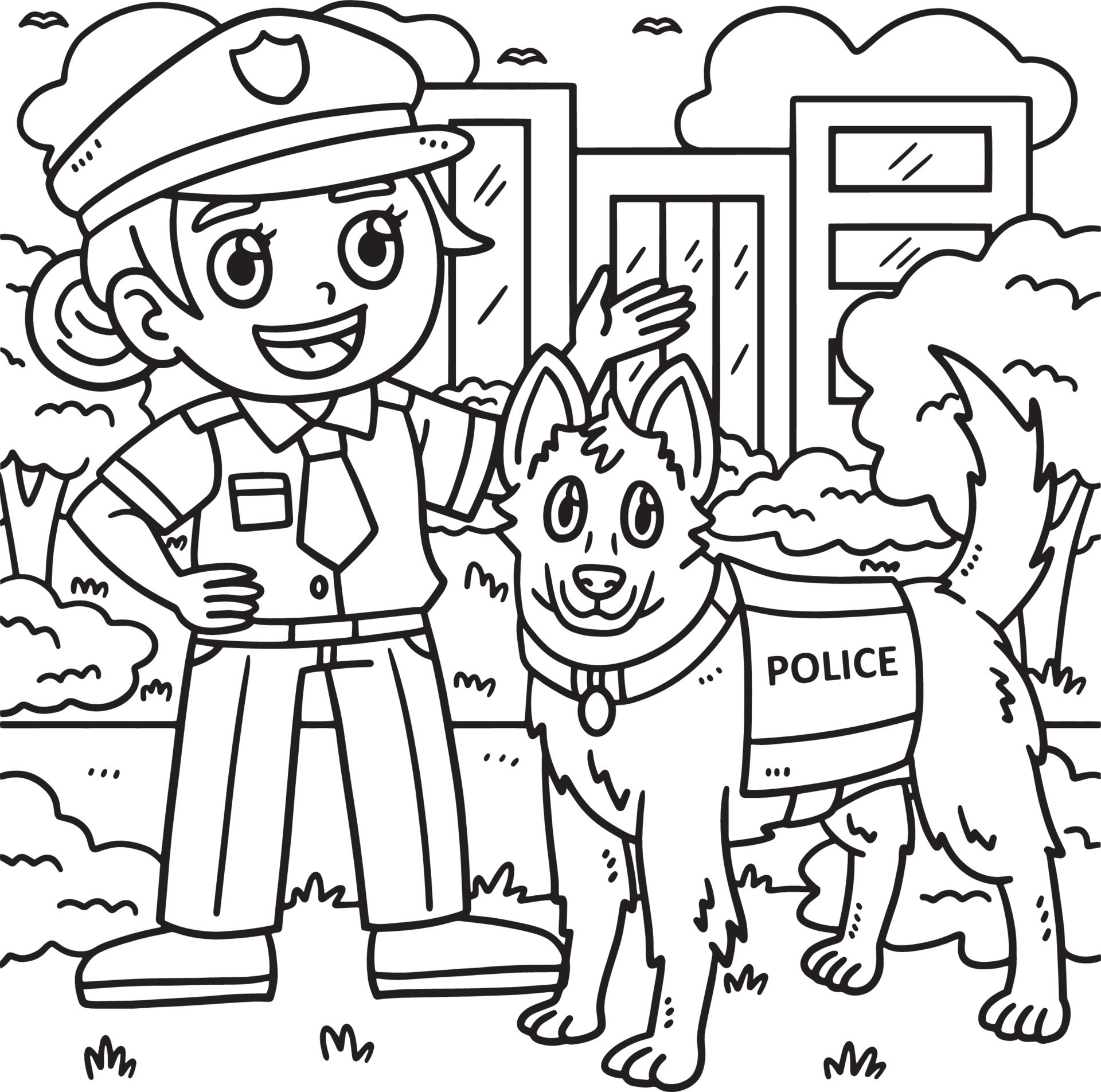 police-officer-and-police-dog-coloring-page-free-vector
