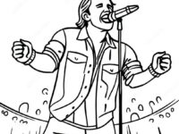 morgan wallen singing on stage coloring page 5741 4567