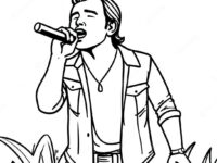 morgan wallen singing on stage coloring page 80746 22618