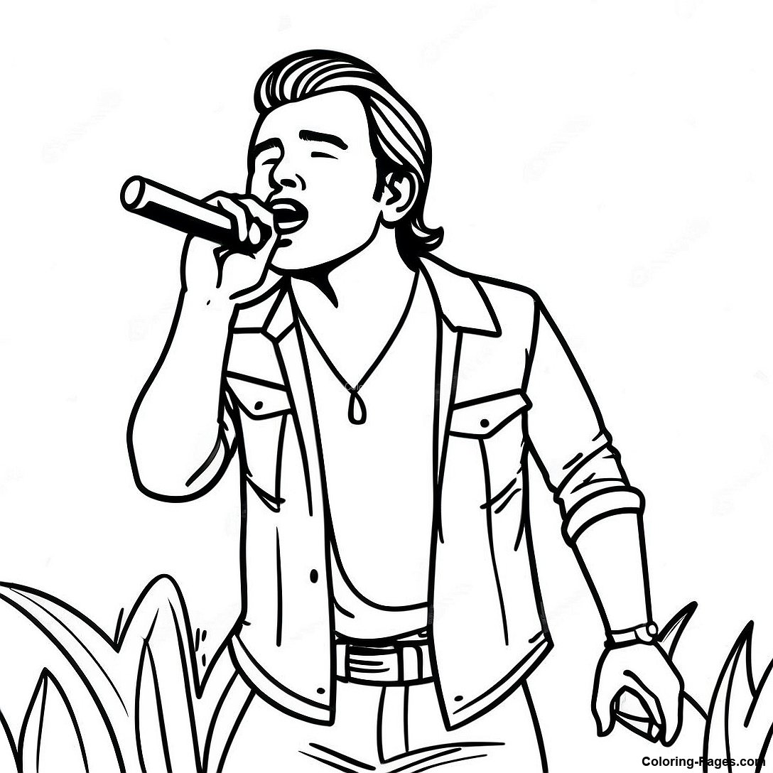 morgan wallen singing on stage coloring page 80746 22618
