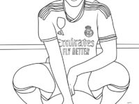 Raskrasil.com Jude Bellingham Real Madrid Coloring Page