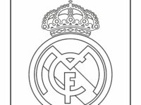 cool coloring pages soccer clubs logos real madrid