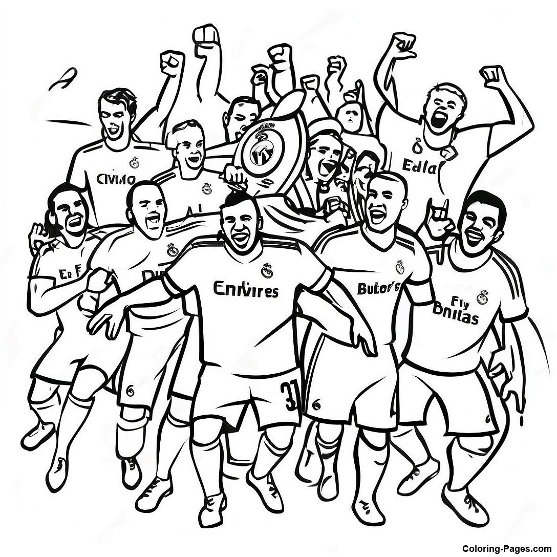 real madrid team celebration coloring page 90816 30745 real madrid team celebration coloring page 90816 30745