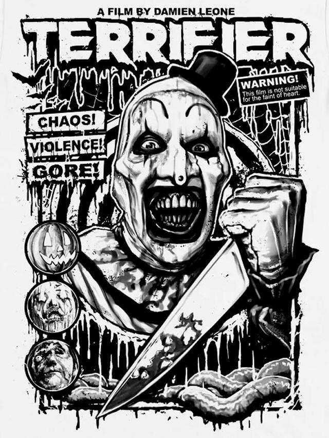 terrifier art the clown  samhain1992 by sam coyne  by krishorror666 dhpvjsc fullview