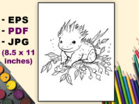 Axolotl Coloring Page Graphics 76069433 1