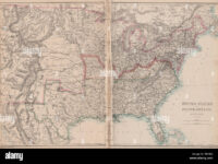 civil war usa showing union confederate border states ettling 1862 FB1002