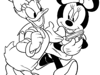 daisy minnie coloring