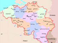 detailed administrative map of belgium detailed administrative map of belgium