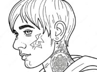 lil peep coloring page 11700 9172