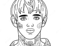 lil peep coloring page 94408 33673