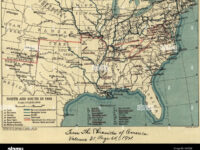 map during american civil war north and south in 1861 the chronicles of america 1921 RMTJ06