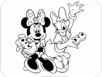 minnie daisy coloring13
