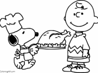 Snoopy Brings Turkey for Charlie Brown