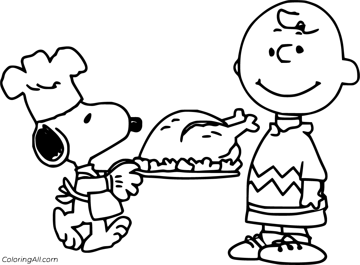 Snoopy Brings Turkey for Charlie Brown Snoopy Brings Turkey for Charlie Brown