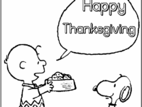 peanuts thanksgiving coloring page