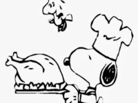 snoopy thanksgiving coloring pages 24