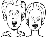 beavis and butthead coloring page 48583 38415