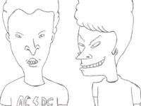 beavis and butthead lineart by miron86 d1kvxhd fullview