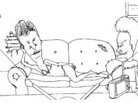 funny beavis and butt head coloring