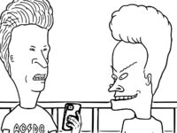 printable beavis and butt head coloring