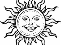 Sole da colorare