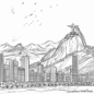 beautiful rio de janeiro skyline coloring pages 3