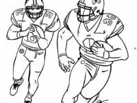 exciting lamar jackson touchdown coloring page 98013 36949