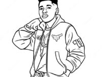 nba youngboy cool outfit coloring page 94463 33856