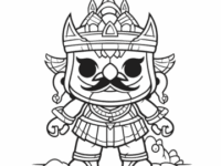 pngtree king coloring book by funko pop vector png image 6777621