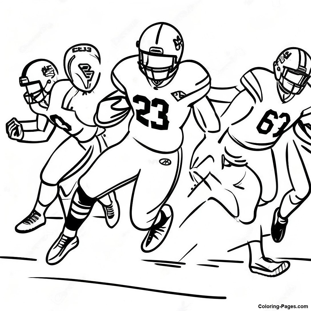 saquon barkley dodging defenders coloring page 112885 49053 saquon barkley dodging defenders coloring page 112885 49053