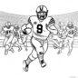 saquon barkley running with football coloring page 19293 15245