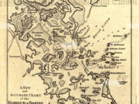 vintage maps antique maps a new and accurate chart of the harbour of boston in new england in north america PYJ8KF