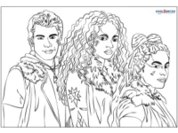 Disney Zombies 2 Werewolf Coloring Pages 300×212.webp