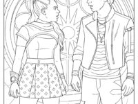 Disney Zombies 4 Coloring Page Nova and Victor