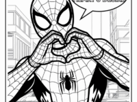 Spiderman Valentine Coloring Pages 14 791×1024