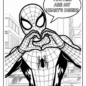 Spiderman Valentine Coloring Pages 14 791x1024