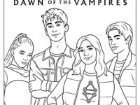 Zombies 4 Dawn of the Vampires Coloring Page