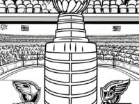exciting stanley cup championship coloring page 78609 20971