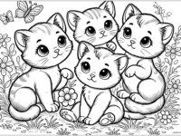 printable coloring pages for children cats 41788