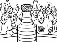 stanley cup celebration coloring page 78612 20982