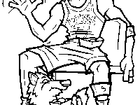 Anthony Edwards with His Wolf Mascot