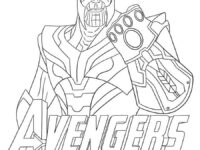 Avengers Thanos coloring page