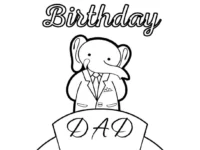 Dad Printable Birthday Coloring Page+(1)