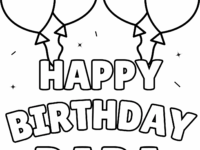 Happy Birthday Papa Coloring Page