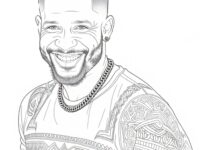 Jey Uso Coloring Pages 1