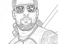Jey Uso Coloring Pages 2
