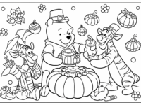 coloring page winnie the pooh thanksgiving coloring pages 1762333416